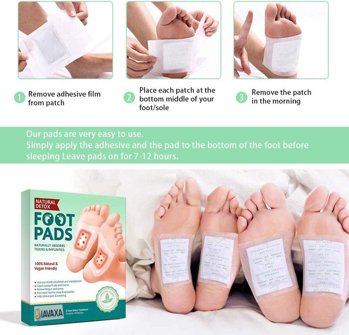 Deep Cleansing Herbal Foot Pads for Full body Detox & Natural Weight Management(2x5 packs) BUY 1 GET 1 FREE
