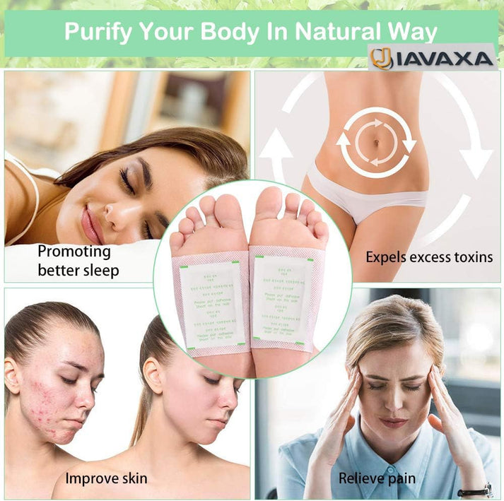 Deep Cleansing Herbal Foot Pads for Full body Detox & Natural Weight Management(2x5 packs) BUY 1 GET 1 FREE